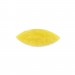 Cabochon navette à motif géométrique en relief, lune jaune 36x14 mm