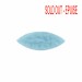 Cabochon navette à motif géométrique en relief, lune bleu clair 36x14 mm