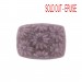 Cabochon de forme tonneau avec fleurs en relief, violet 36x27 mm
