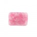 Cabochon rectangle strié, rose moucheté 32x22.5 mm