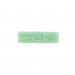 Cabochon rectangle à motifs géométriques en relief, lune vert clair 34x10 mm
