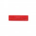 Cabochon rectangle à motifs géométriques en relief, corail 34x10 mm