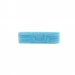 Cabochon rectangle à motifs géométriques en relief, lune bleu clair 34x10 mm