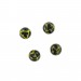 Two tone round bead, black and yellow 9 mm