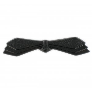 Broche en forme de noeud papillon, noir 64x14 mm