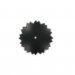 One hole matt flower, black 29 mm