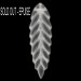 Sheaf of wheat pendant, crystal 58 mm