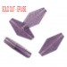 Rhomb bead with engraved arabesques on 2 faces, amethyst 28x14 mm