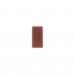 Rectangular bead with matt engraved character on 2 faces, cornelian 18x9 mm