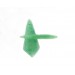 Flat pendant, hole on top, spotted green 31x14 mm