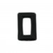 Rectangular ring, black 30x20 mm
