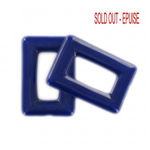 Rectangular ring, lapis 30x20 mm