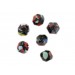 Harlequin faceted bead 13 mm