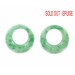 Ring, green speckled 26 mm