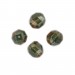 Faceted bead, topaz and emerald 14x12 mm