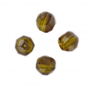 Faceted bead, topaz and topaz opal 14x12 mm