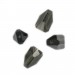 Faceted bead, black diamond 17x10 mm