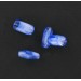 Perle longue baroque, agate bleu 16x8 mm