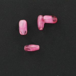 Perle longue baroque, agate rose 12x6 mm