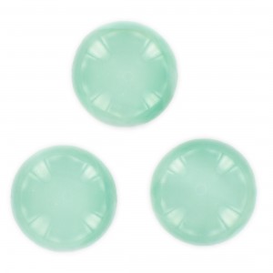 Cabochon rond, lune vert clair 24 mm
