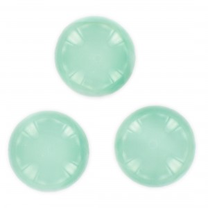 Round cabochon, moonshine light green 24 mm