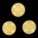 Cabochon rond, lune jaune 24 mm