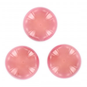Cabochon rond, lune rose 24 mm