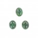 Cabochon ovale, vert et noir veiné 15x12 mm