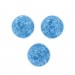 Round cabochon, medium blue 18 mm