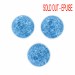 Round cabochon, medium blue 18 mm