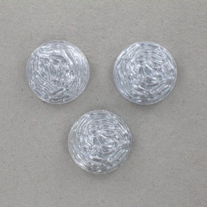 Round cabochon, grey 18 mm