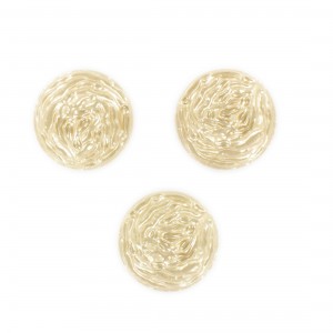 Cabochon rond, beige 18 mm