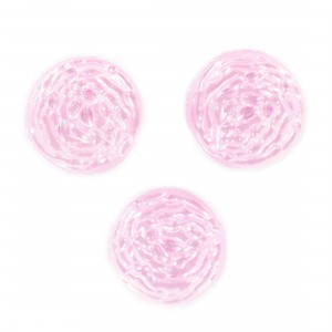 Round cabochon, rose 22 mm