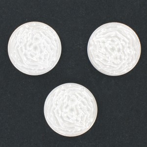 Cabochon rond, blanc 22 mm