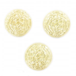 Round cabochon, cream 22 mm