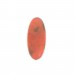 Ovale bicolore, kaki et orange 34x15 mm