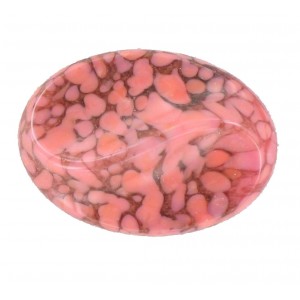 Cabochon oval coralline matrix 25x18 mm