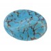 Cabochon oval turquoise matrix vif 25x18 mm