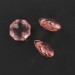 Cut facets pendant with ring, rose 17 mm