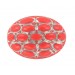 Cabochon oval corail 25x18 mm