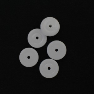 Flat disc, white 12 mm