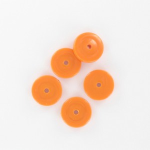 Rondelle, orange 12 mm