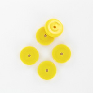 Flat disc, yellow 12 mm