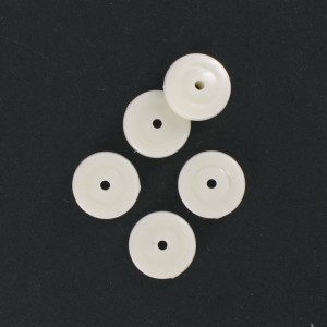 Flat disc, ivory 12 mm