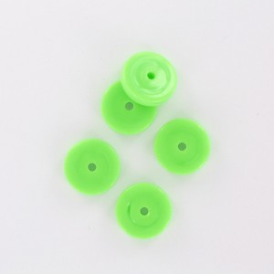 Rondelle, vert pomme 12 mm