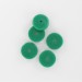 Flat disc, dark green 12 mm