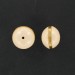 Rondelle cerclée métal, beige 18 mm