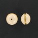 Washer with metal circle, beige 18 mm