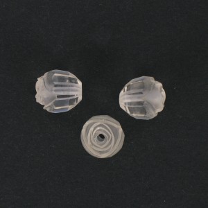 Rosebud cut bead, crystal 13 mm