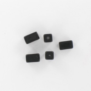 Square tube, black 9x6 mm